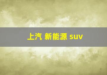 上汽 新能源 suv